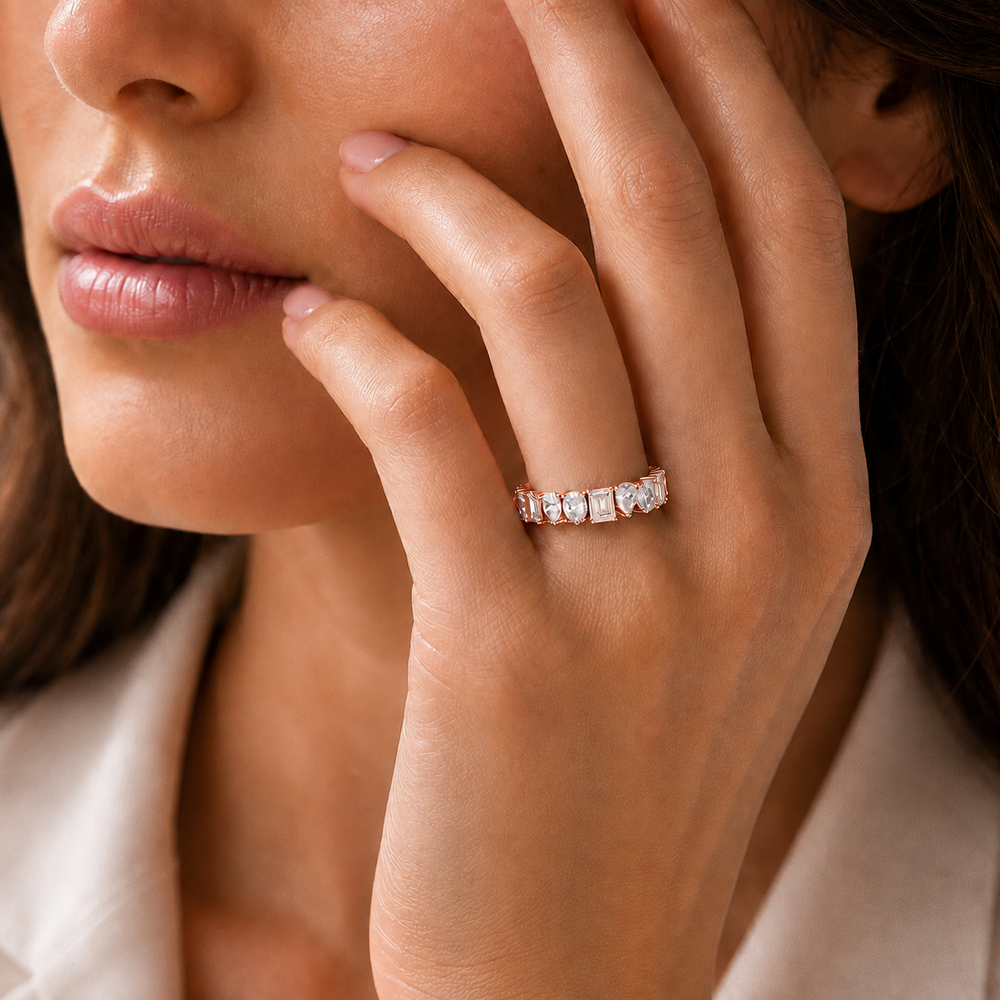 Eternal Mixed-Cut Diamond Band