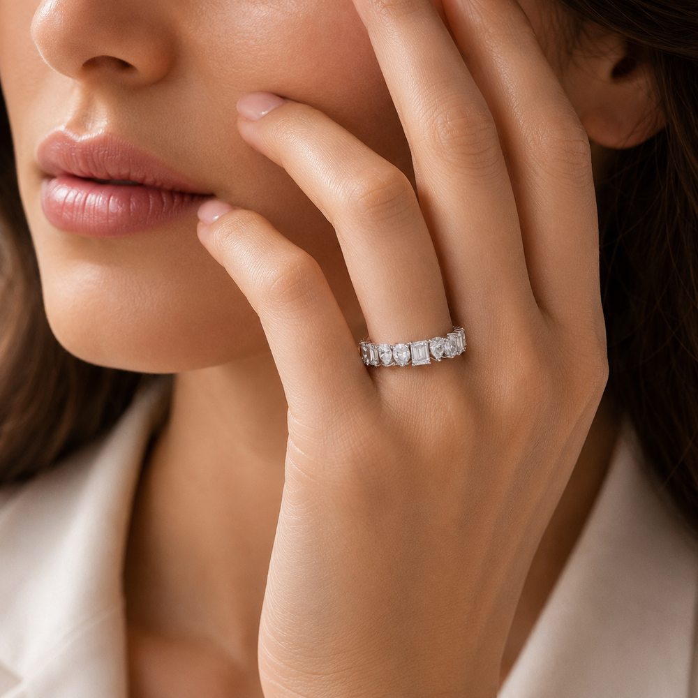 Eternal Mixed-Cut Diamond Band