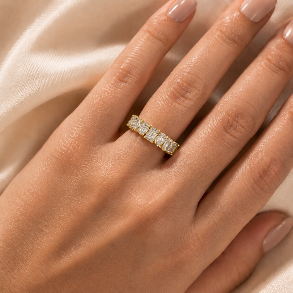 Eternal Mixed-Cut Diamond Band