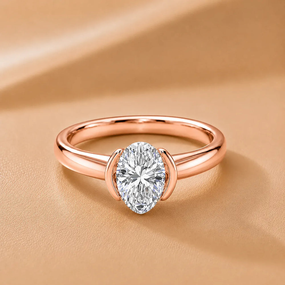 Modern Bezel-Inspired Solitaire Ring
