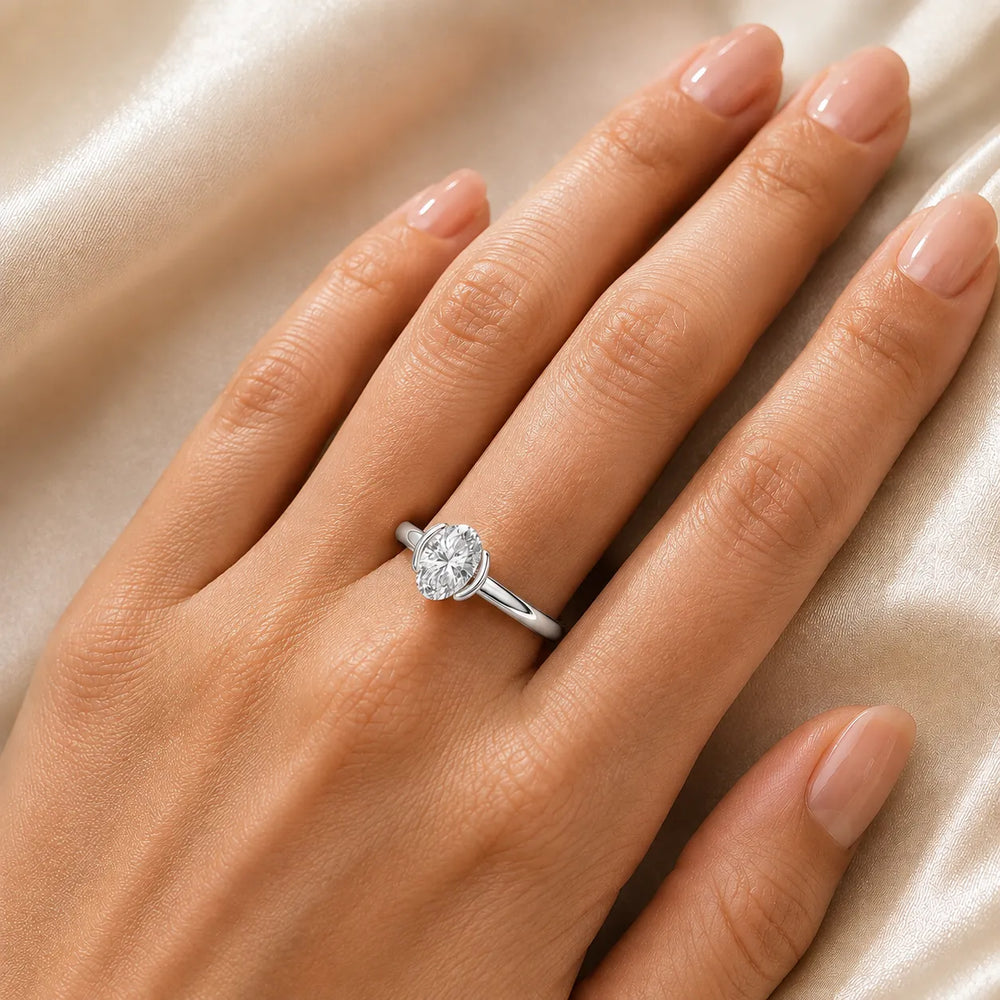 Modern Bezel-Inspired Solitaire Ring