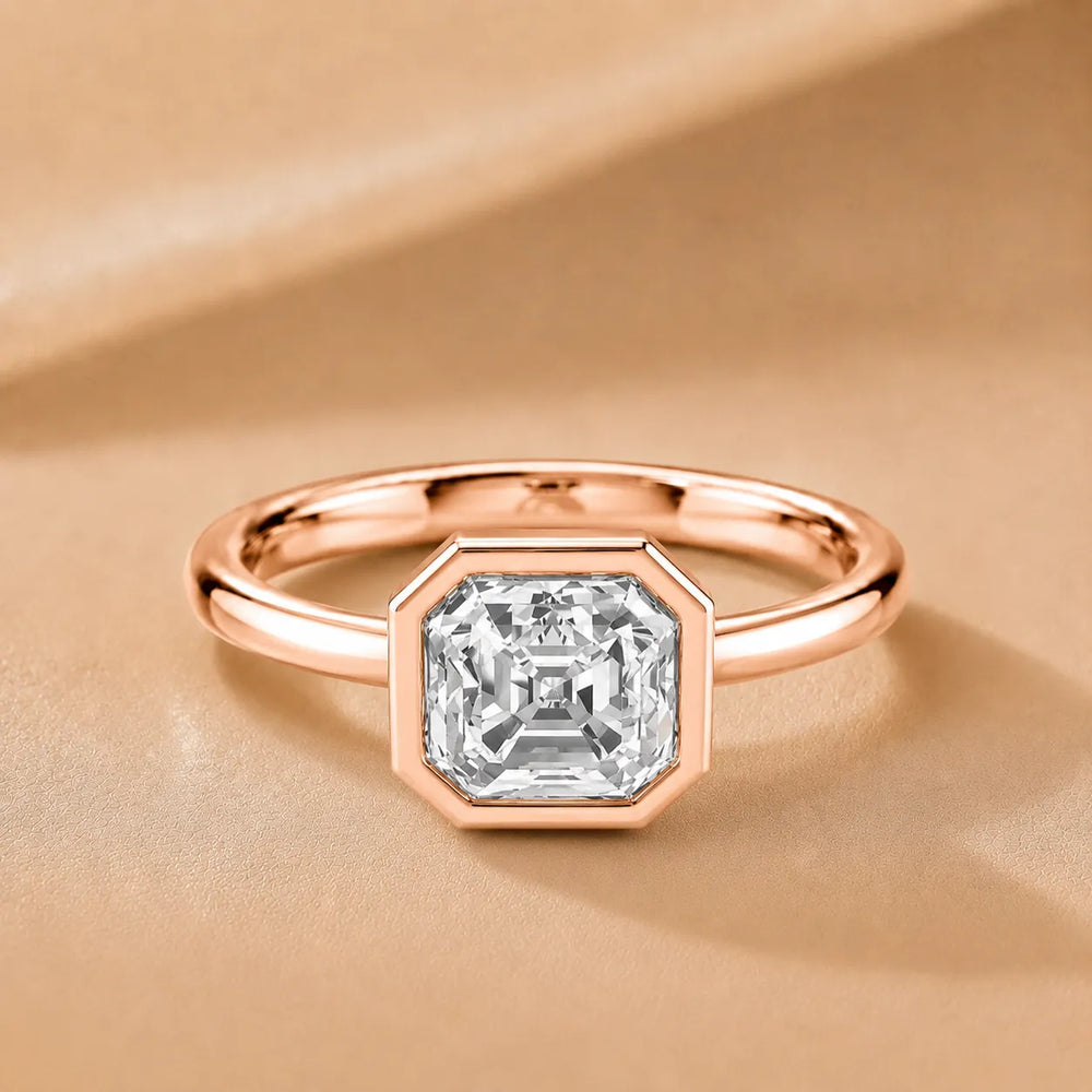 Modern Bezel-Set Solitaire Ring