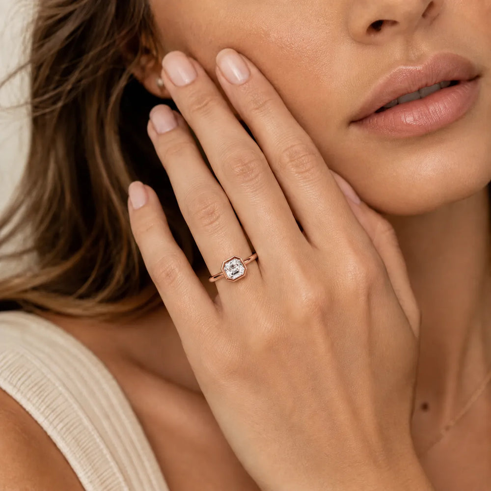 Modern Bezel-Set Solitaire Ring