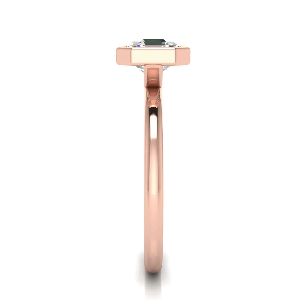 Modern Bezel-Set Solitaire Ring