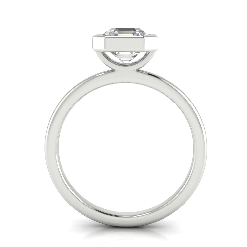 Modern Bezel-Set Solitaire Ring