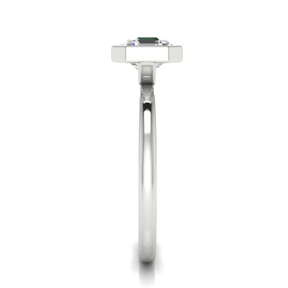 Modern Bezel-Set Solitaire Ring