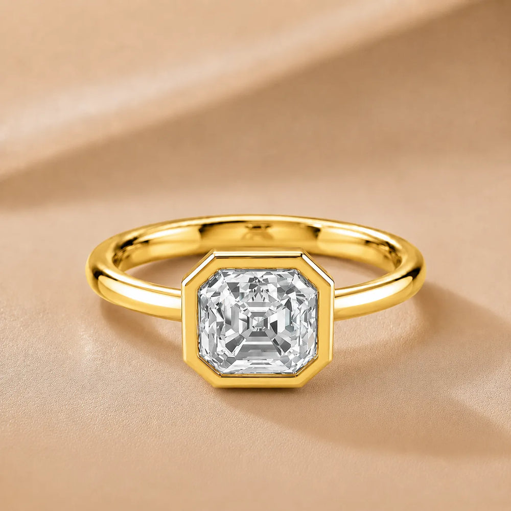 Modern Bezel-Set Solitaire Ring