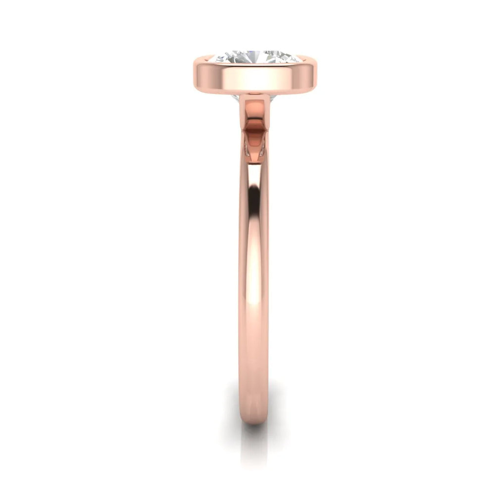 Modern Bezel-Set Solitaire Ring