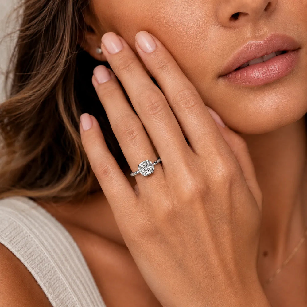 Modern Bezel-Set Solitaire Ring