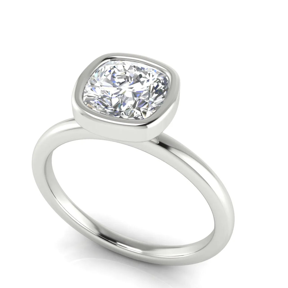 Modern Bezel-Set Solitaire Ring