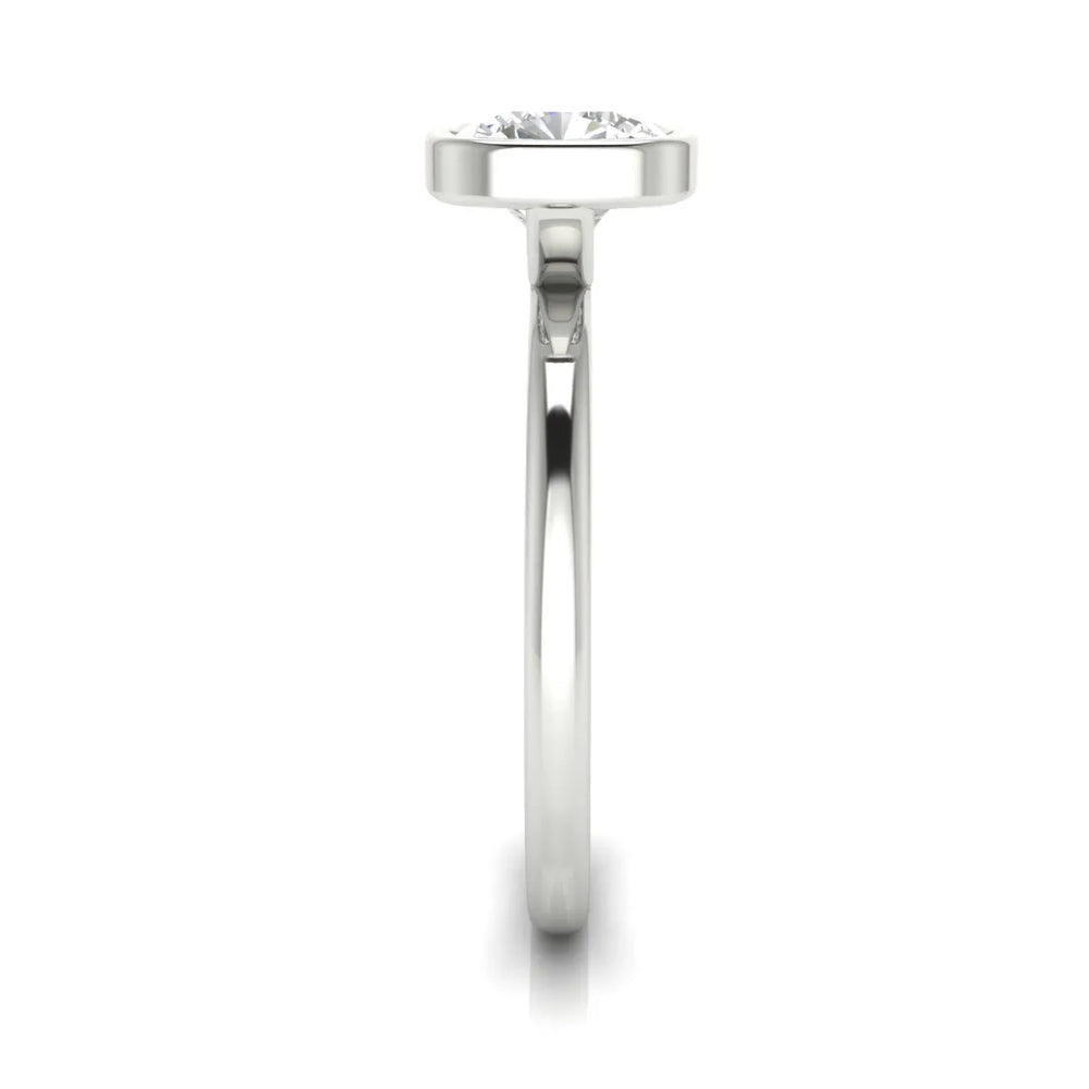 Modern Bezel-Set Solitaire Ring