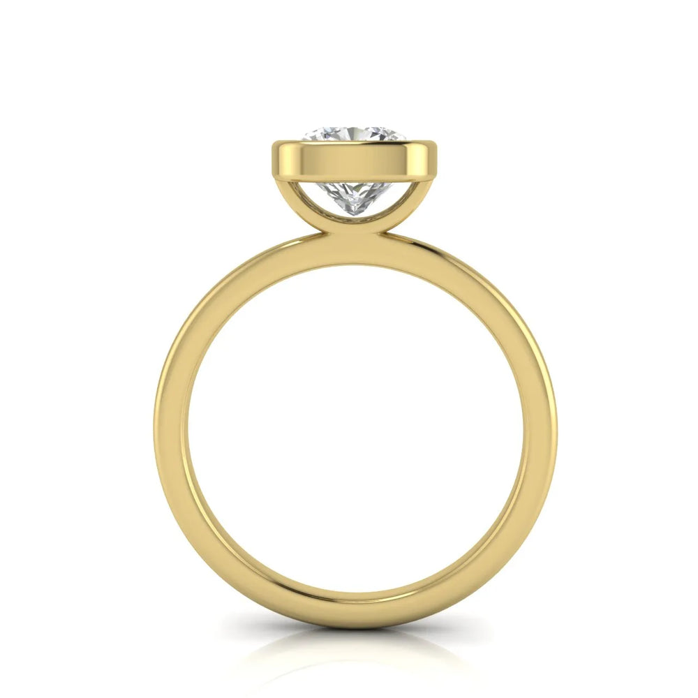 Modern Bezel-Set Solitaire Ring