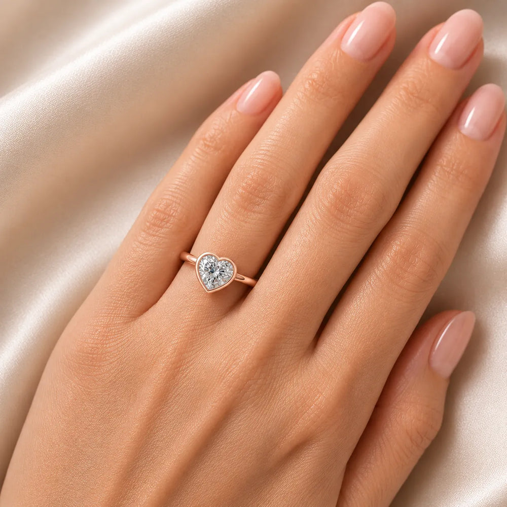 Modern Bezel-Set Solitaire Ring