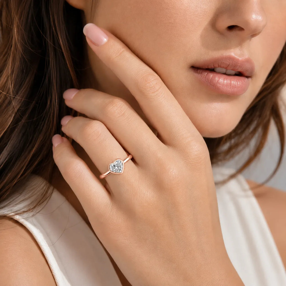 Modern Bezel-Set Solitaire Ring