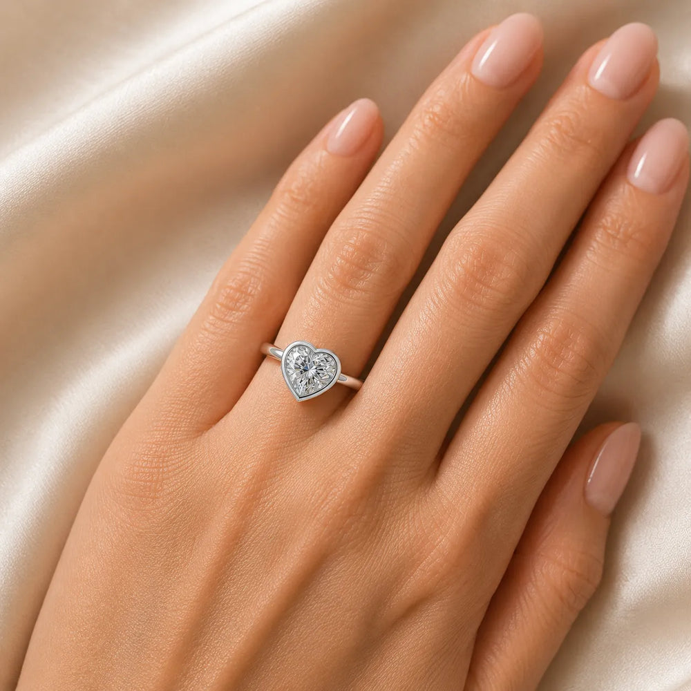 Modern Bezel-Set Solitaire Ring