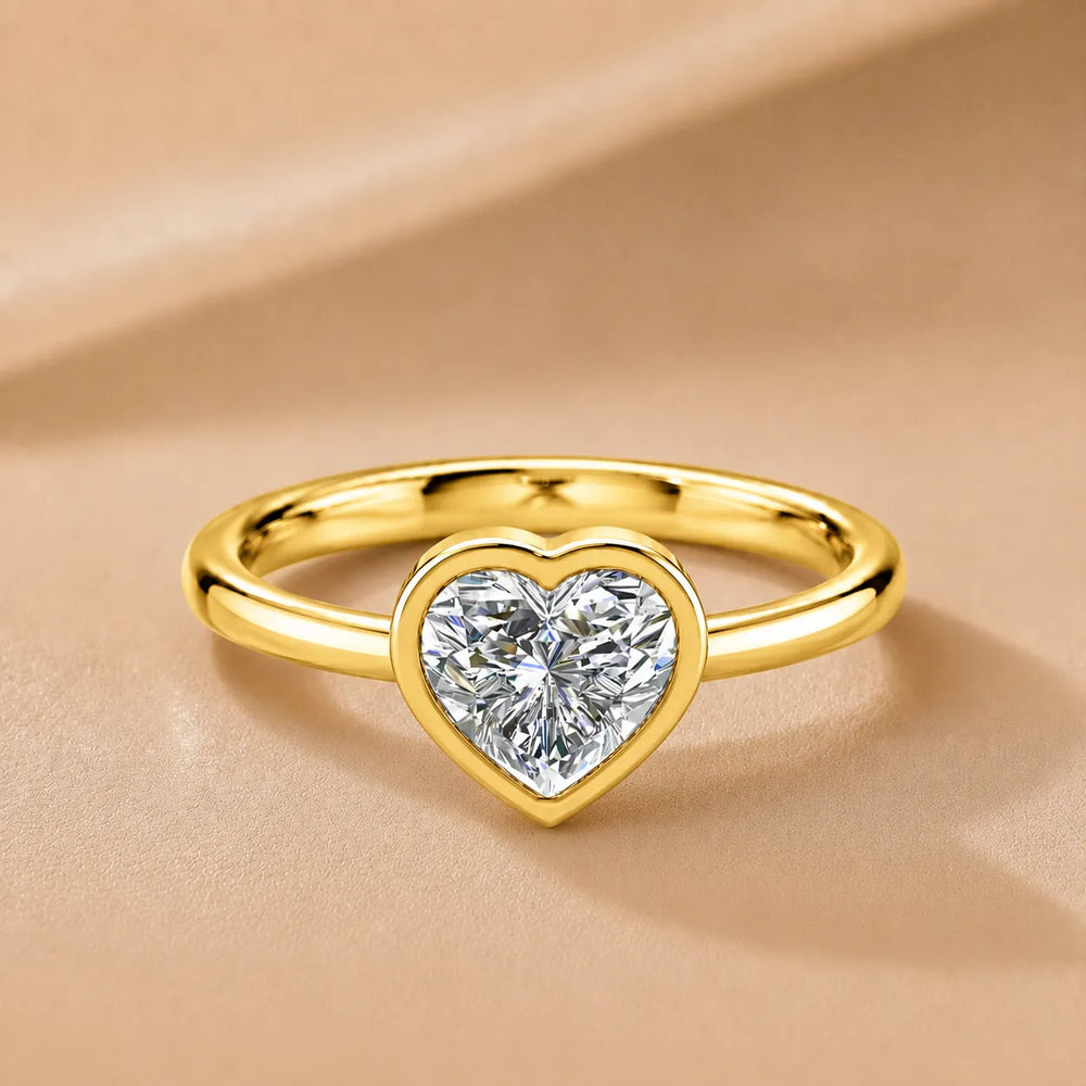 Modern Bezel-Set Solitaire Ring