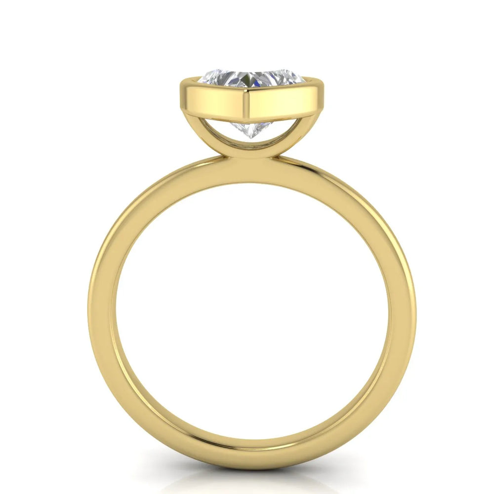 Modern Bezel-Set Solitaire Ring