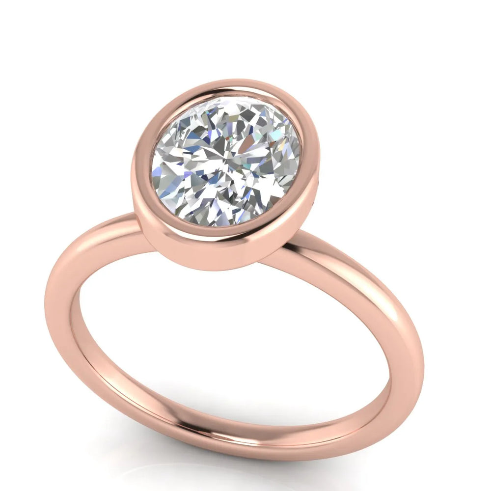 Modern Bezel-Set Solitaire Ring