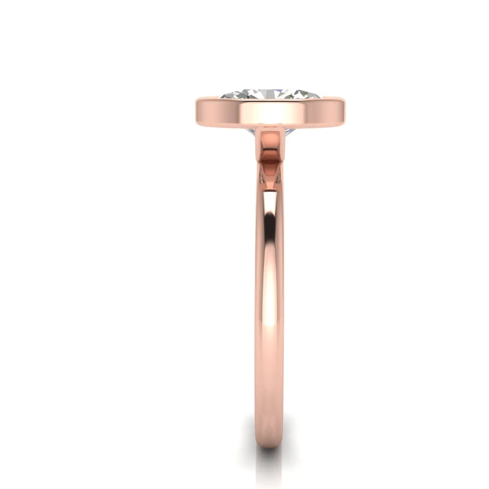Modern Bezel-Set Solitaire Ring