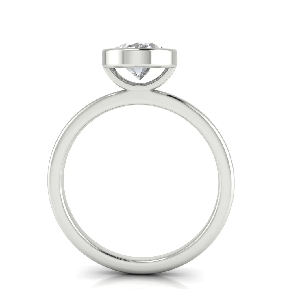 Modern Bezel-Set Solitaire Ring