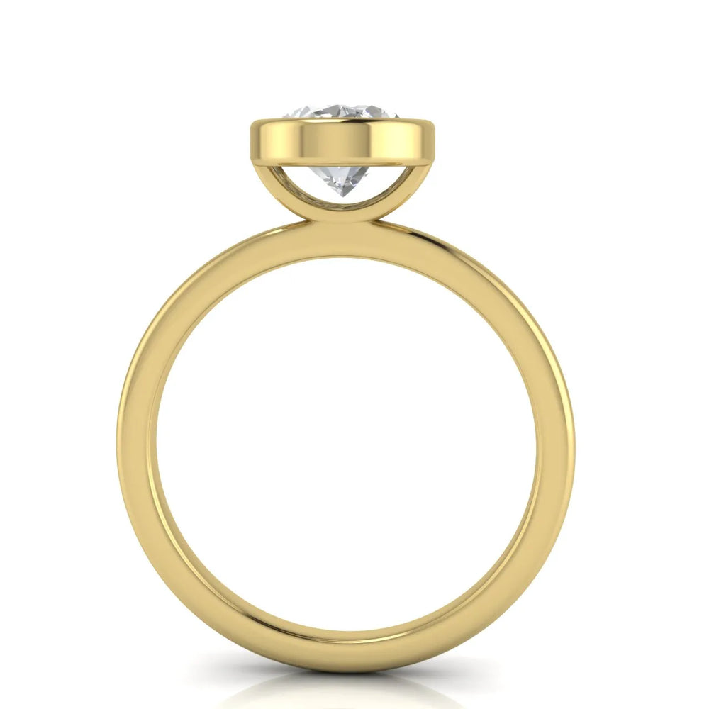 Modern Bezel-Set Solitaire Ring