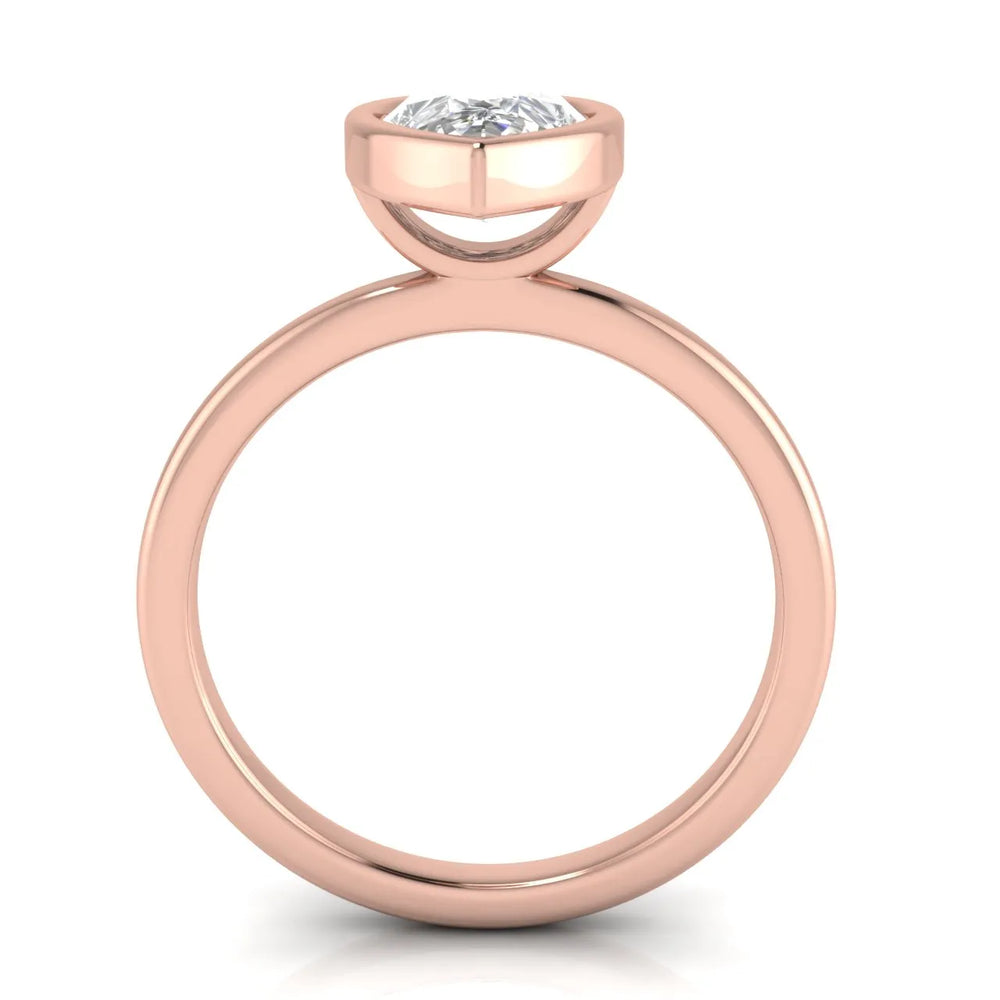 Modern Bezel-Set Solitaire Ring