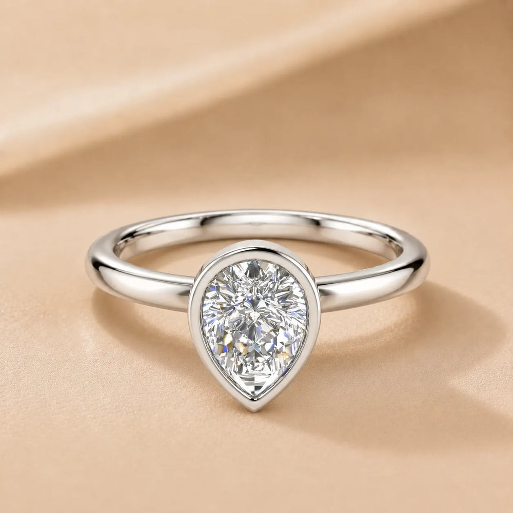 Modern Bezel-Set Solitaire Ring