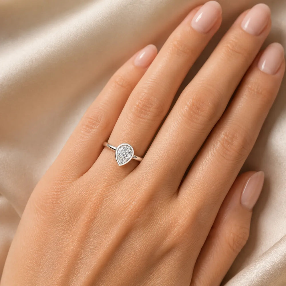 Modern Bezel-Set Solitaire Ring