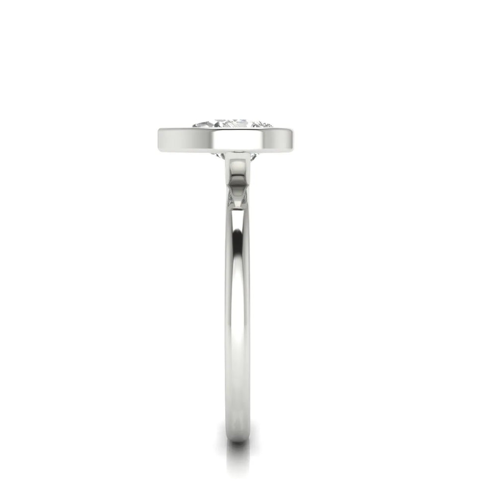 Modern Bezel-Set Solitaire Ring