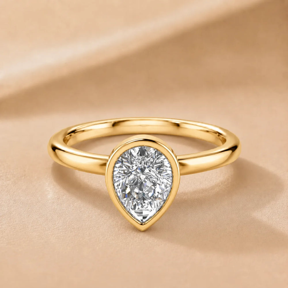 Modern Bezel-Set Solitaire Ring