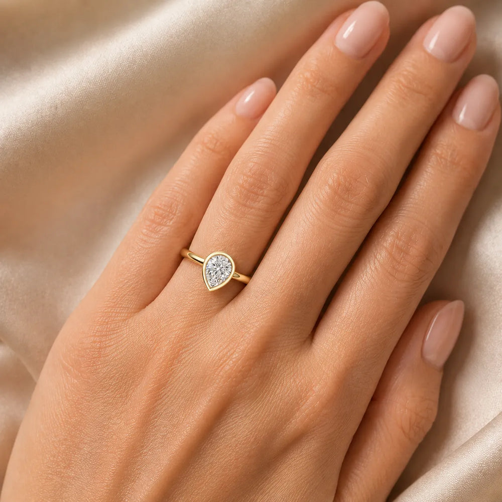 Modern Bezel-Set Solitaire Ring