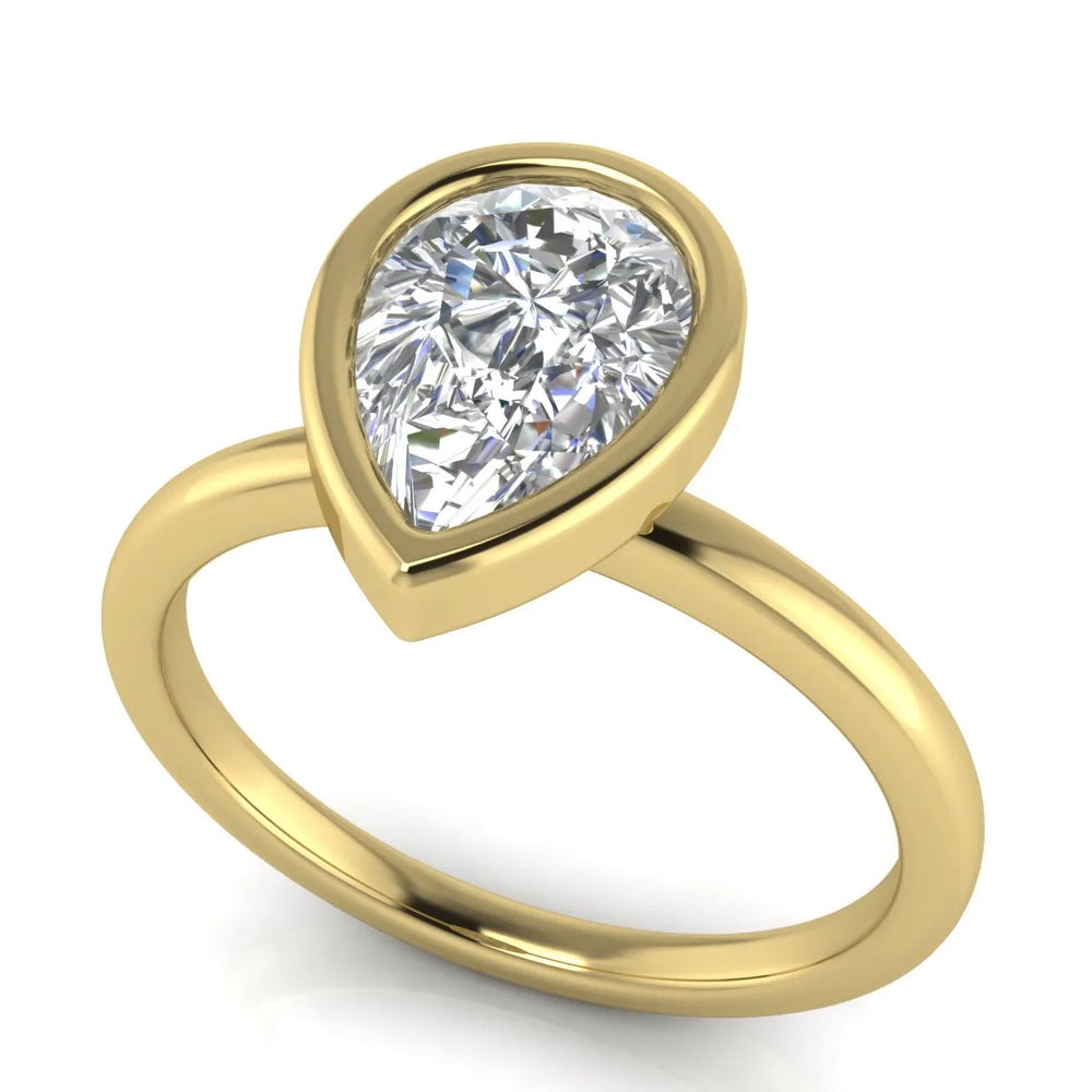 Modern Bezel-Set Solitaire Ring