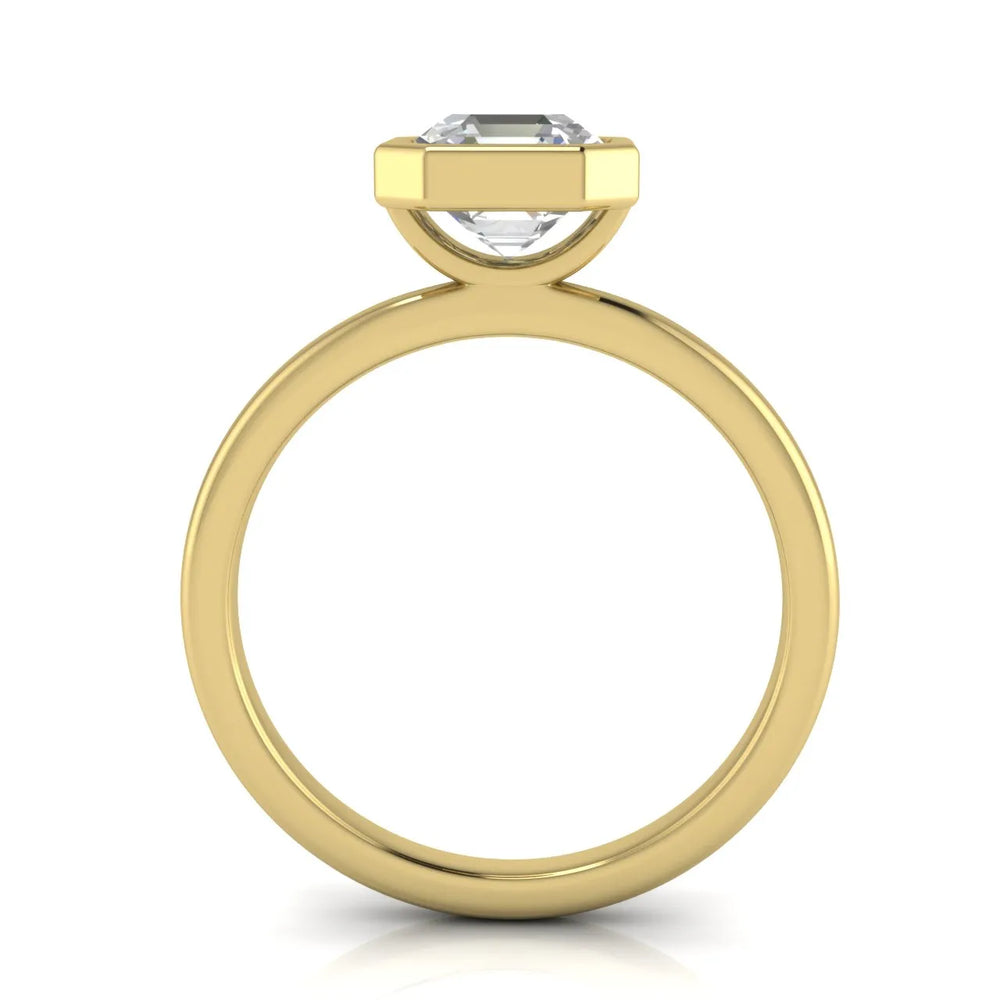 Modern Bezel-Set Solitaire Ring