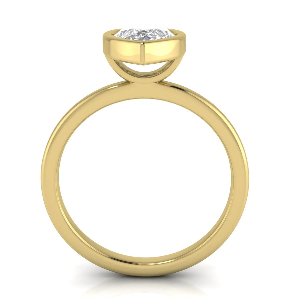 Modern Bezel-Set Solitaire Ring