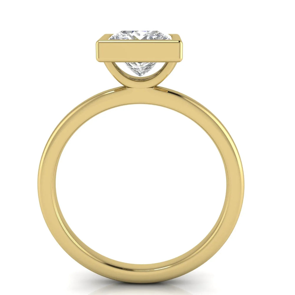 Modern Bezel-Set Solitaire Ring