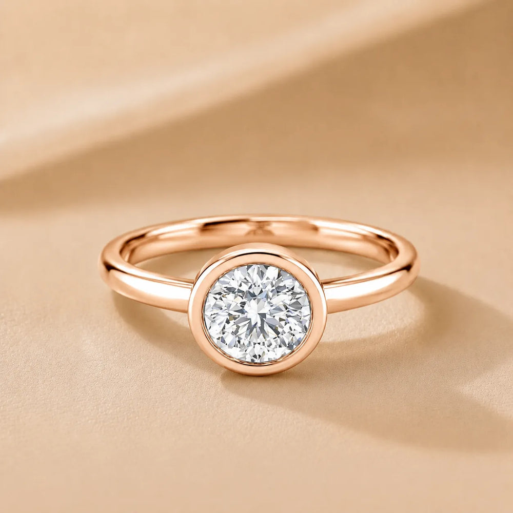 Modern Bezel-Set Solitaire Ring