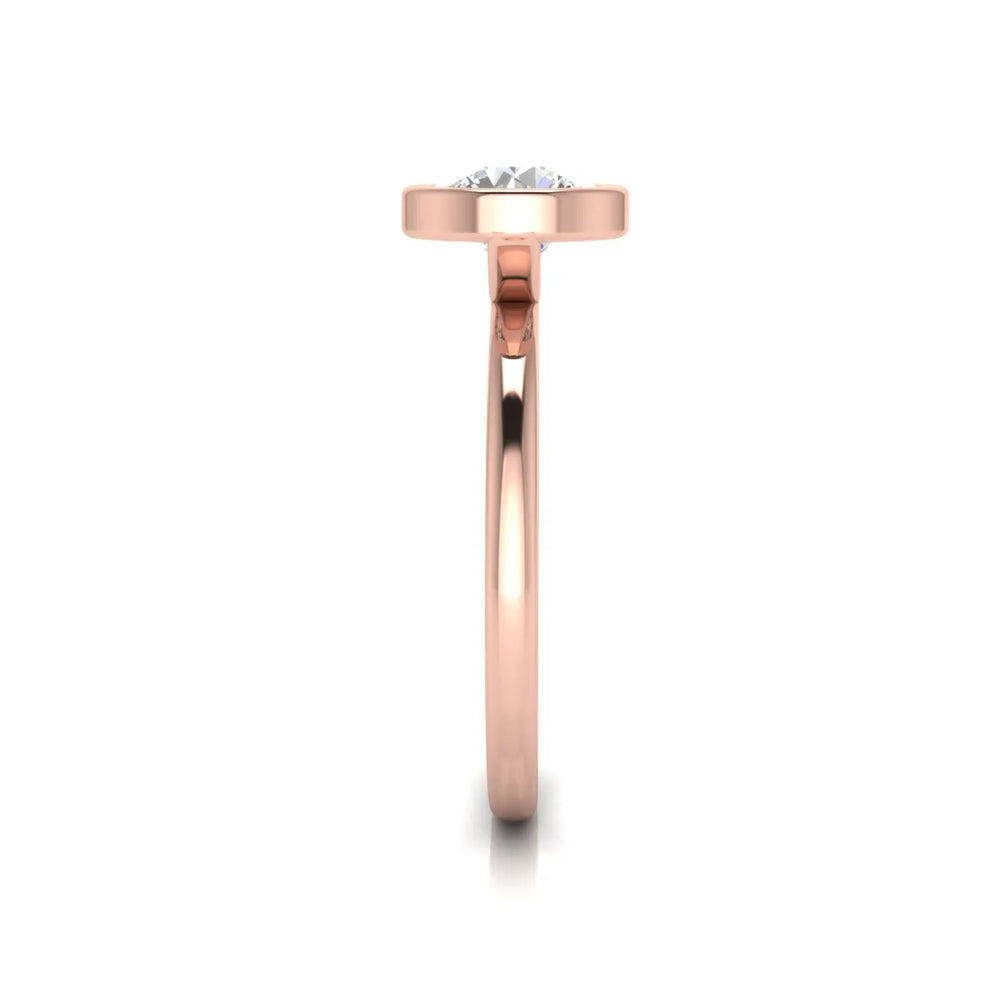 Modern Bezel-Set Solitaire Ring