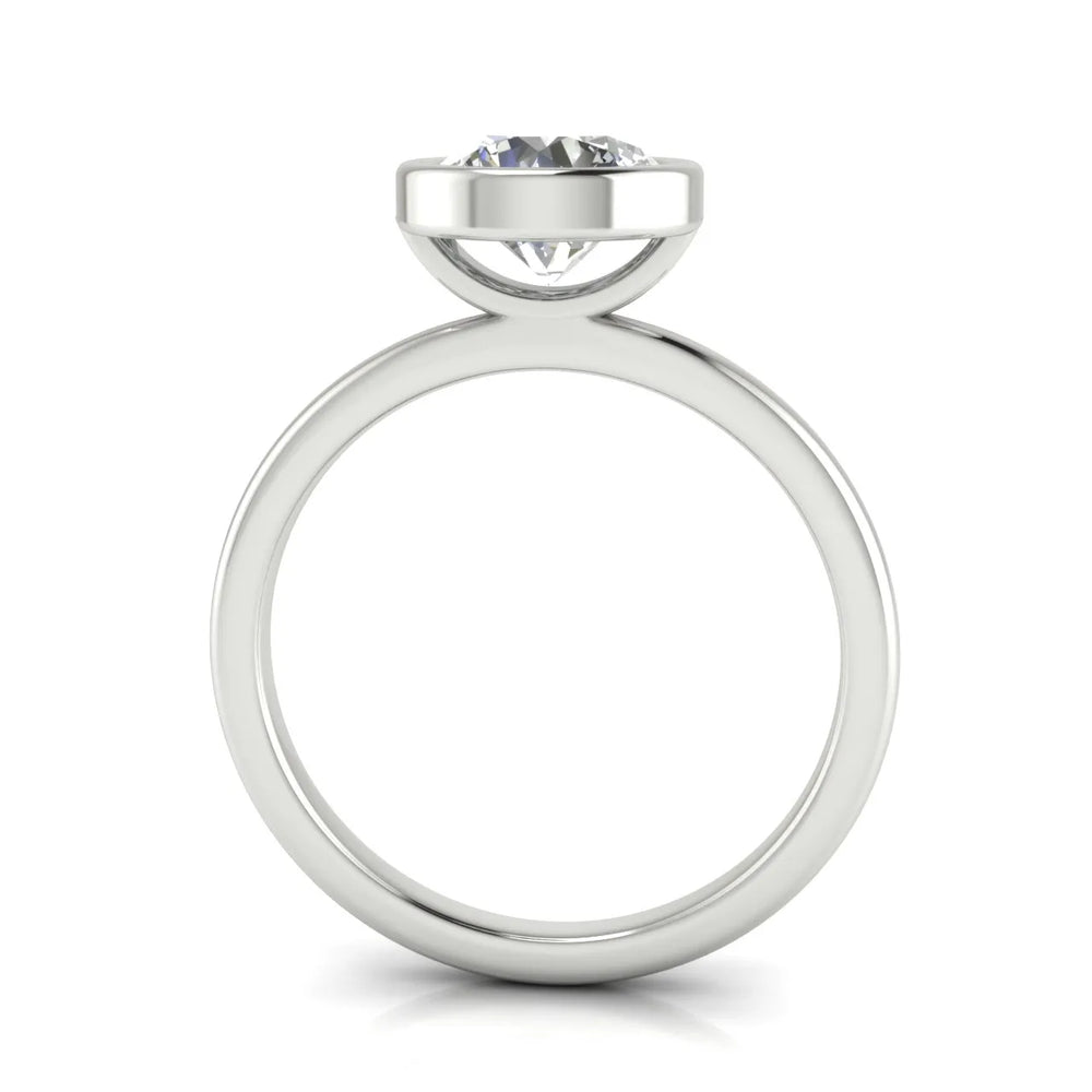 Modern Bezel-Set Solitaire Ring