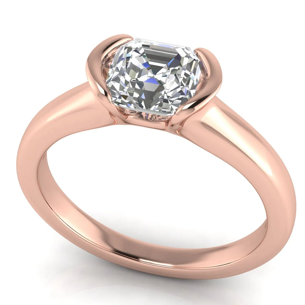 Modern Bezel-Inspired Solitaire Ring