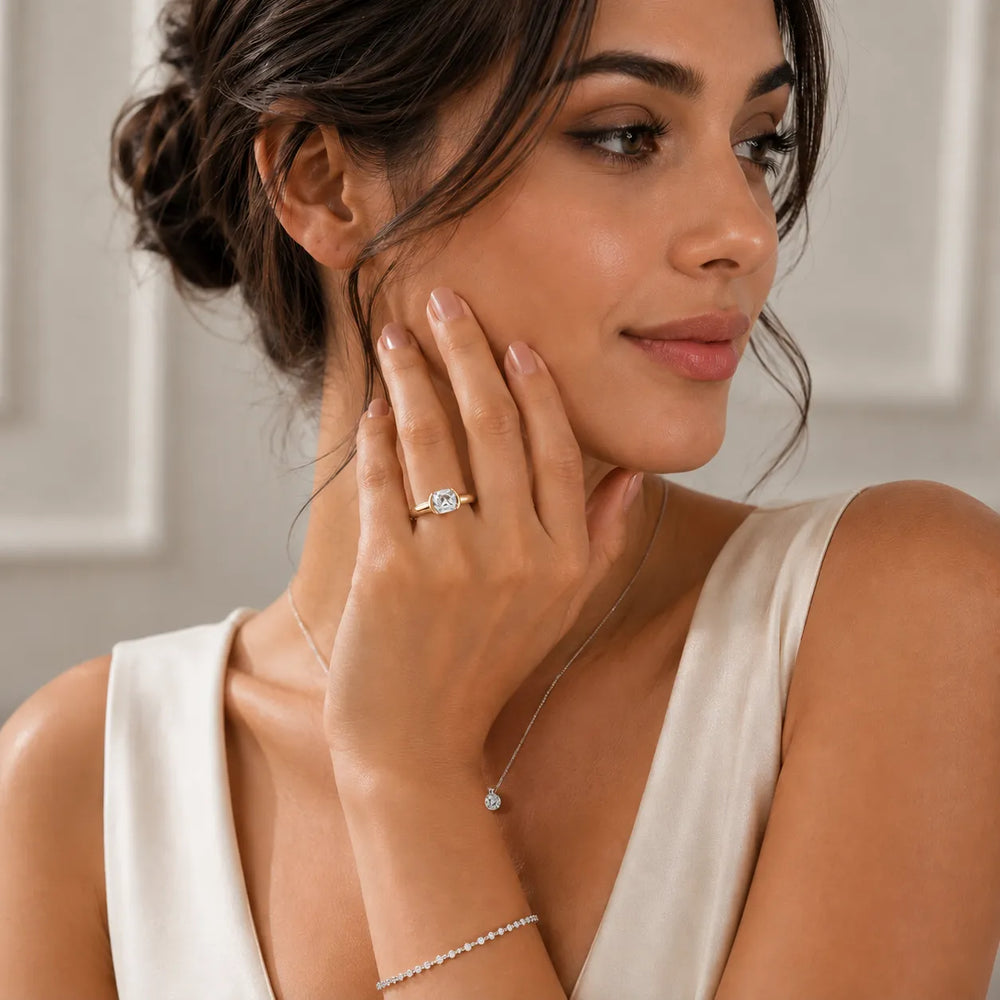 Modern Bezel-Inspired Solitaire Ring
