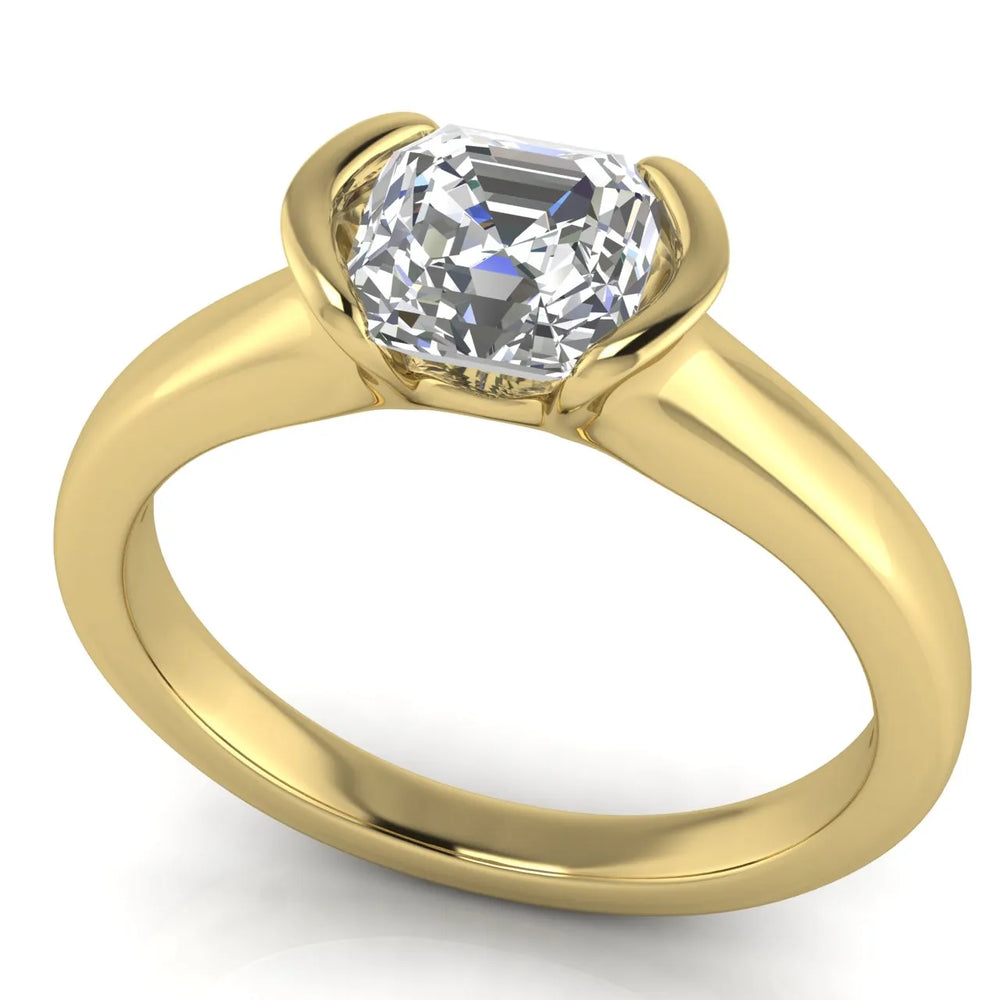 Modern Bezel-Inspired Solitaire Ring