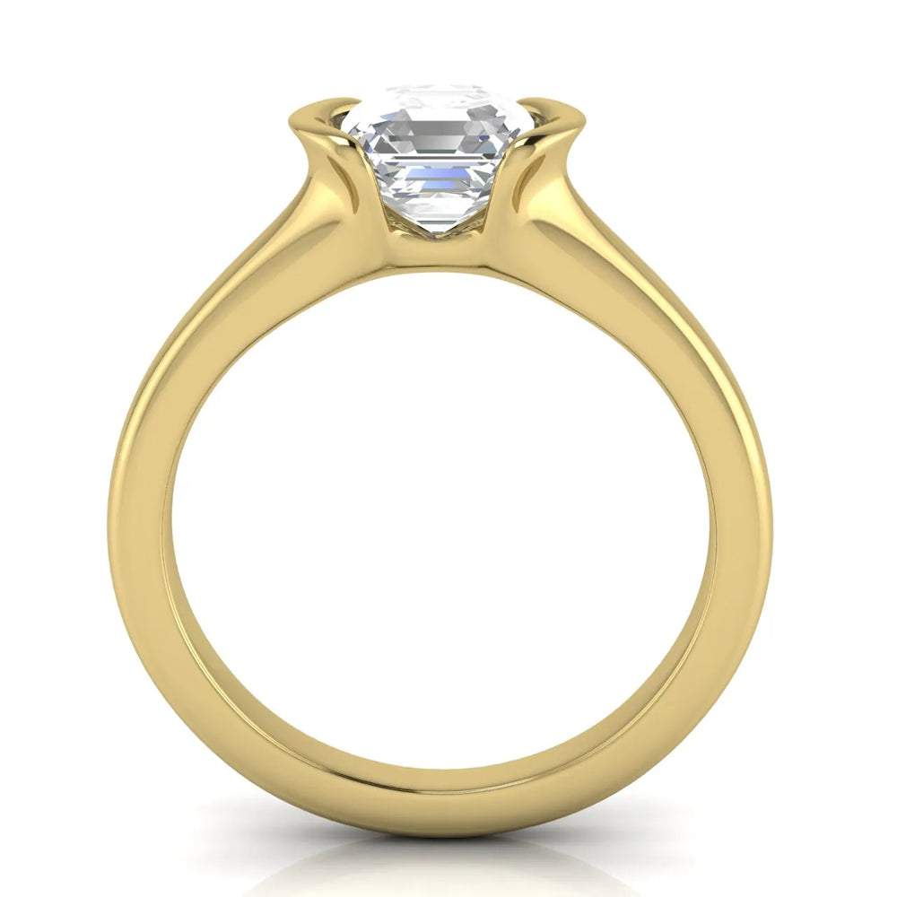 Modern Bezel-Inspired Solitaire Ring
