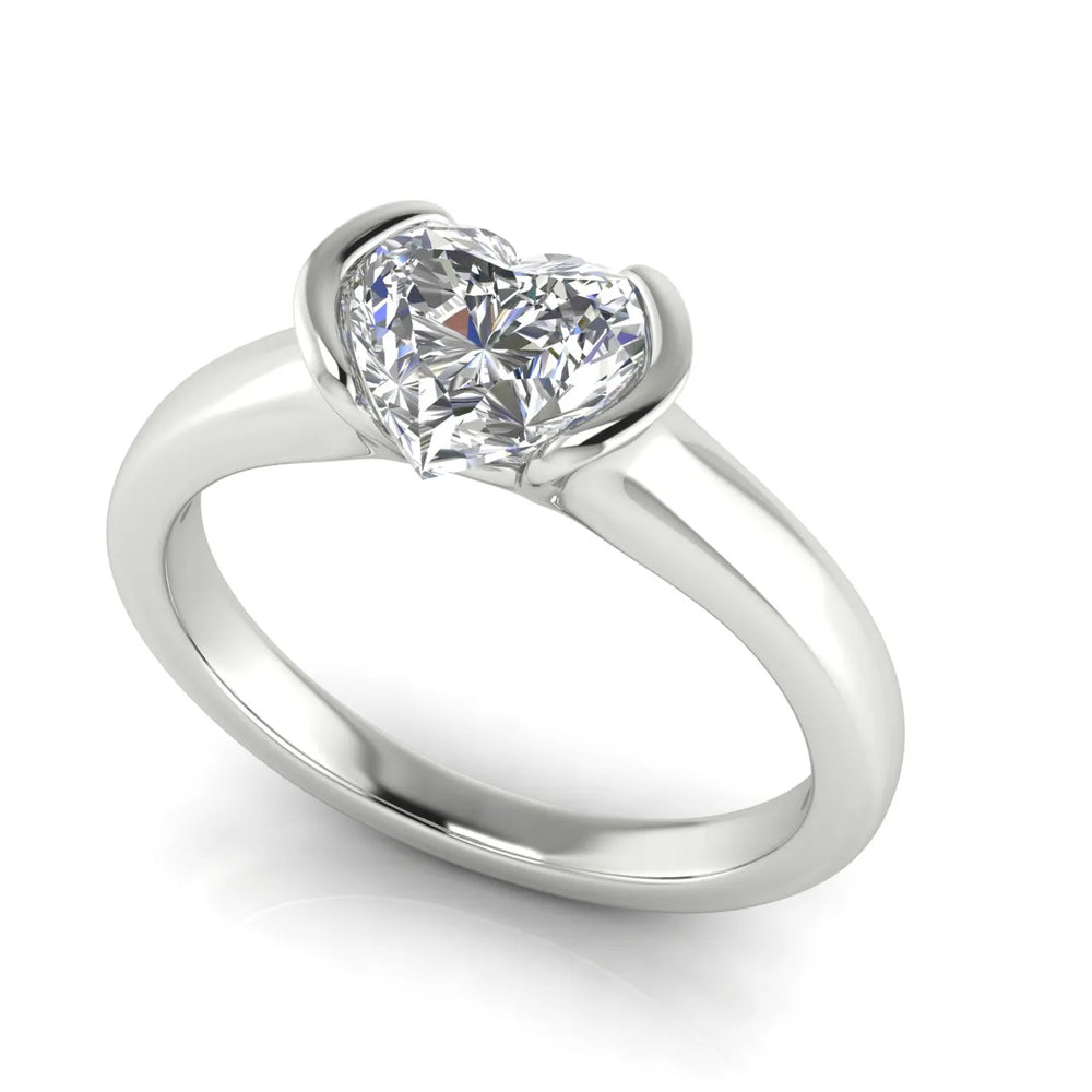 Modern Bezel-Inspired Solitaire Ring