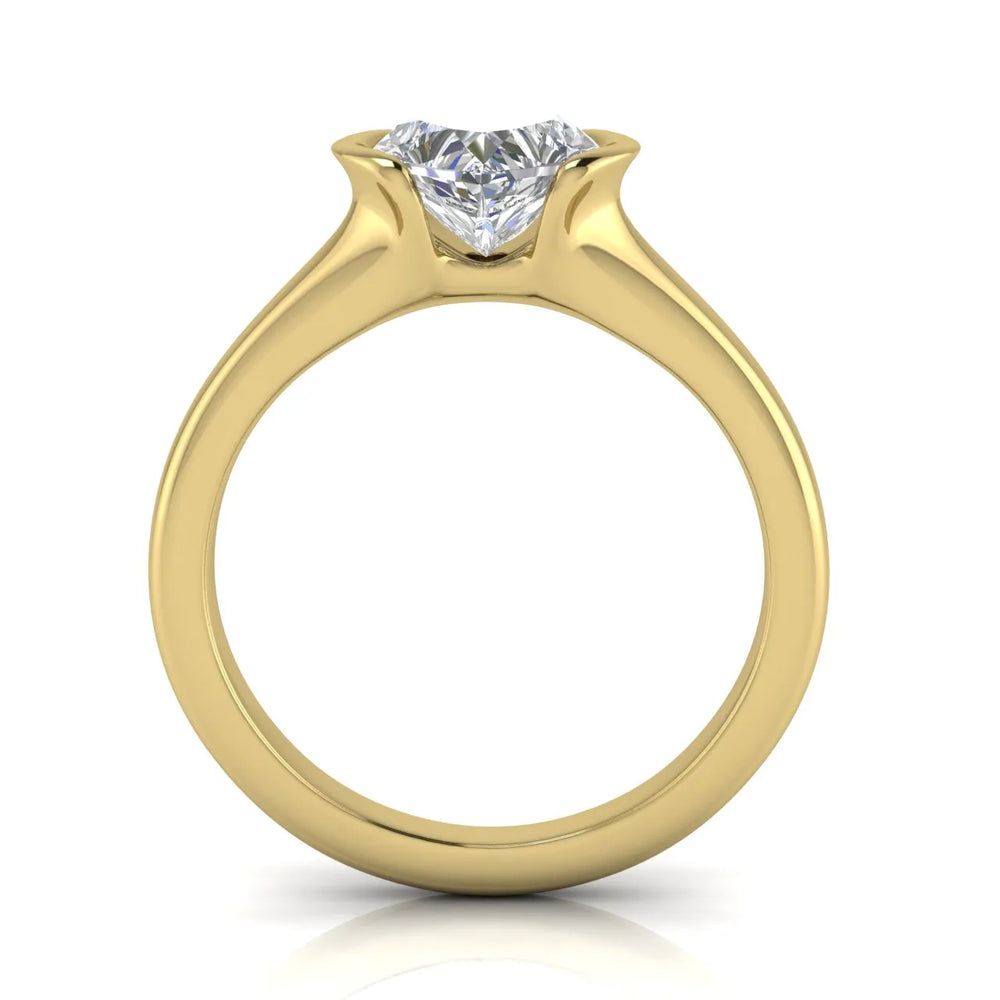 Modern Bezel-Inspired Solitaire Ring