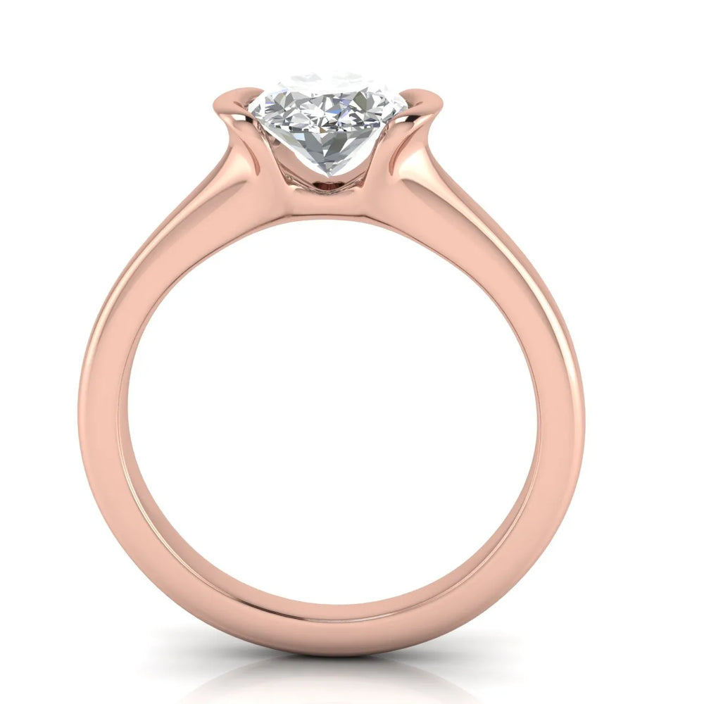 Modern Bezel-Inspired Solitaire Ring