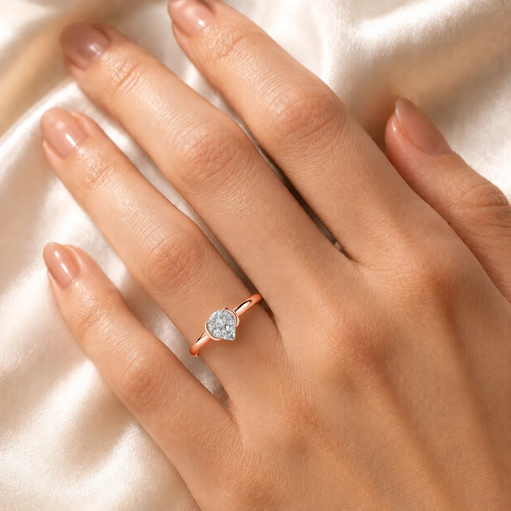 Modern Bezel-Inspired Solitaire Ring