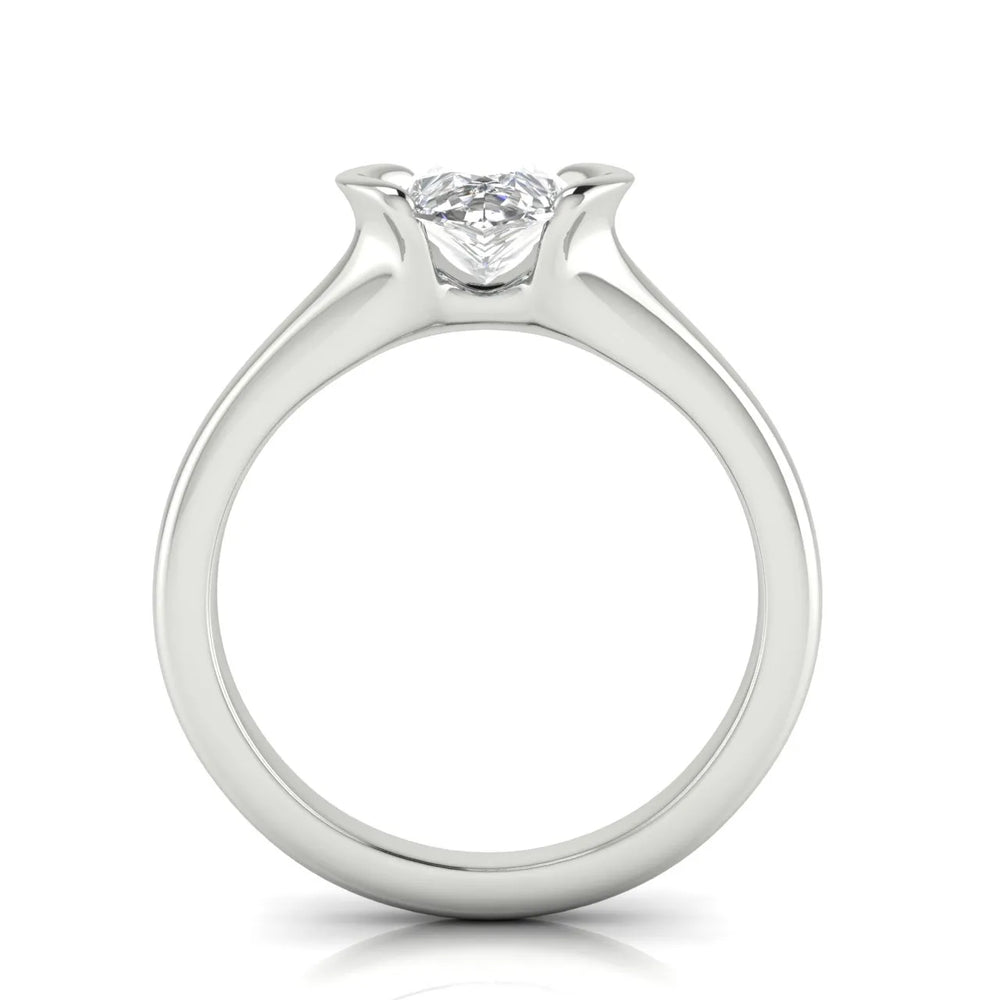 Modern Bezel-Inspired Solitaire Ring
