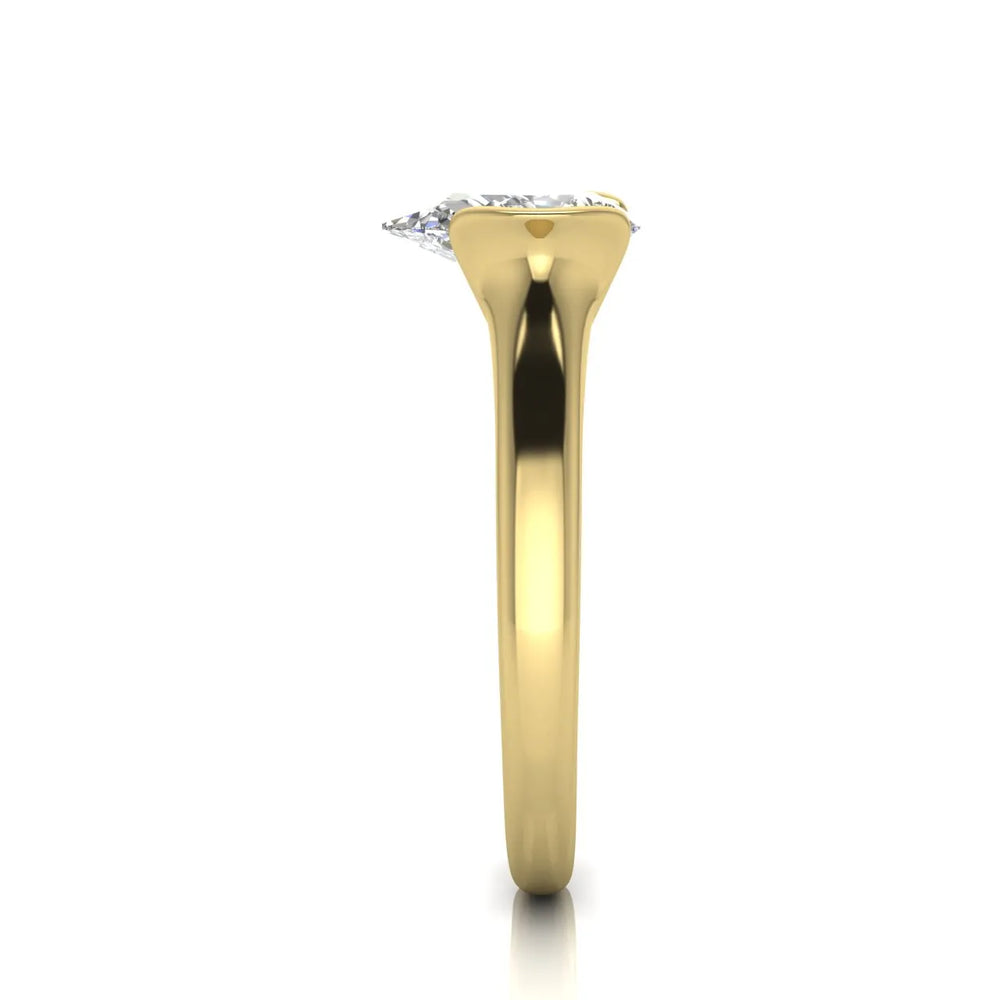 Modern Bezel-Inspired Solitaire Ring