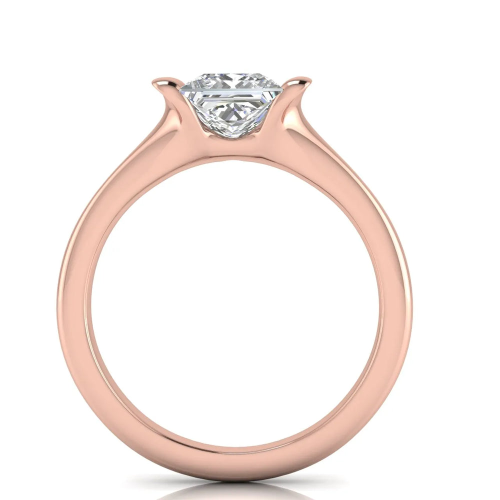 Modern Bezel-Inspired Solitaire Ring