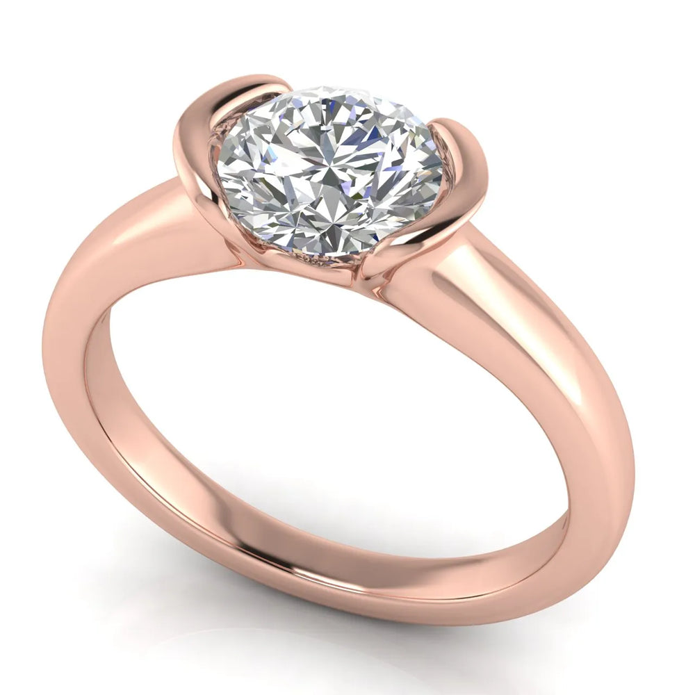 Modern Bezel-Inspired Solitaire Ring